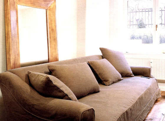 Natürlicher Stil Sofa mit Leinenbezug